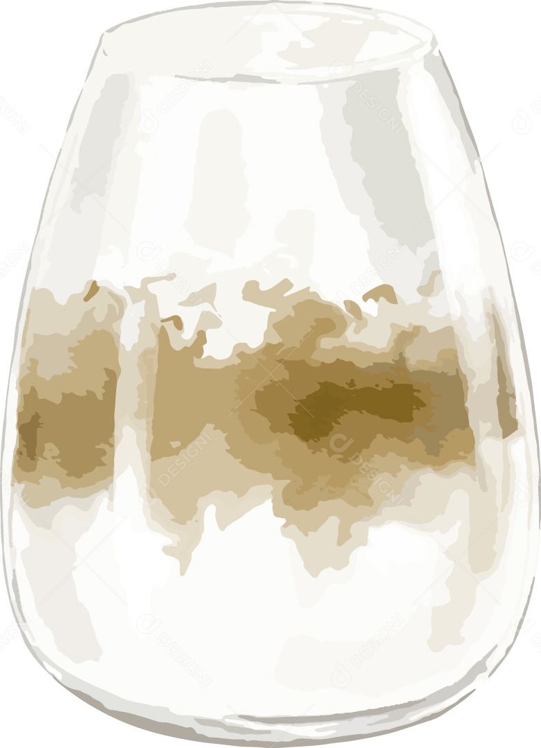 Ilustração de Bebida em Aquarela Vetor EPS