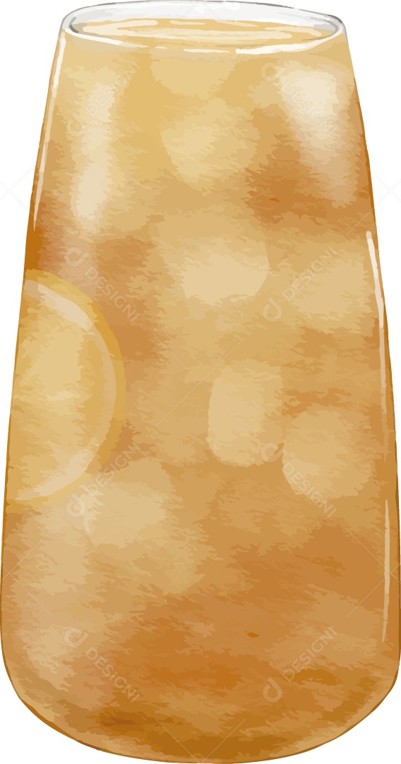 Ilustração de Bebida em Aquarela Vetor EPS