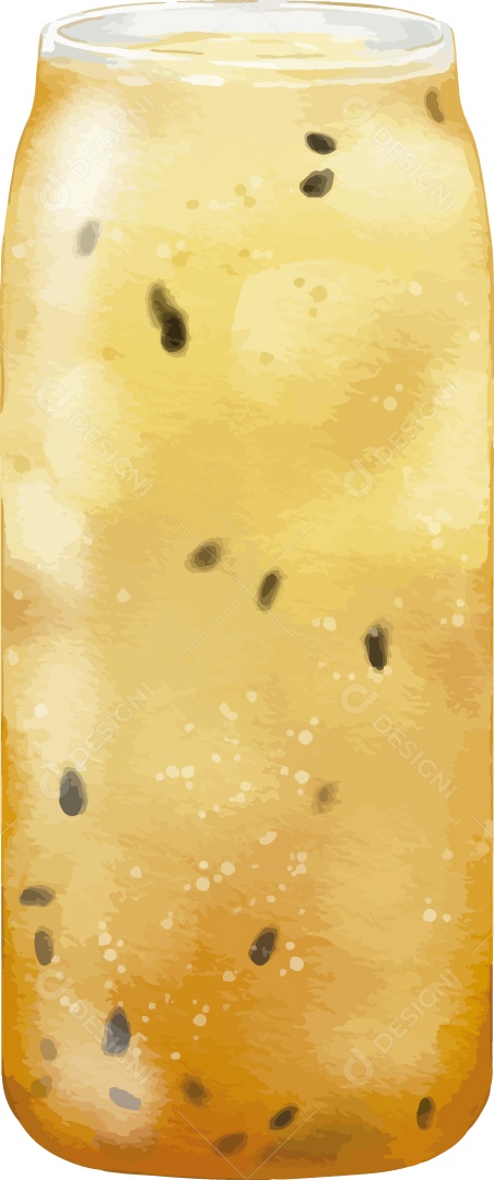 Ilustração de Bebida em Aquarela Vetor EPS