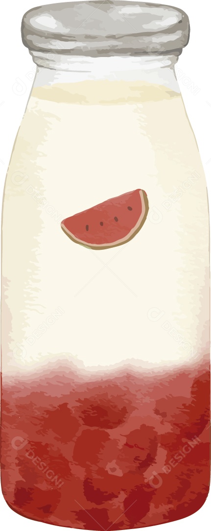 Bebida de Melancia Ilustração Vetor EPS