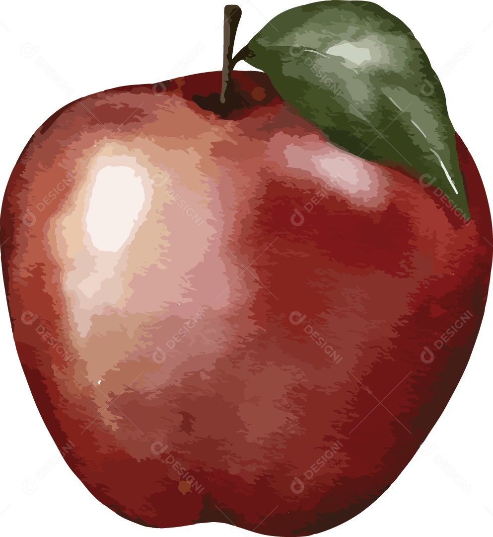 Maça |Vermelha Ilustração Vetor EPS