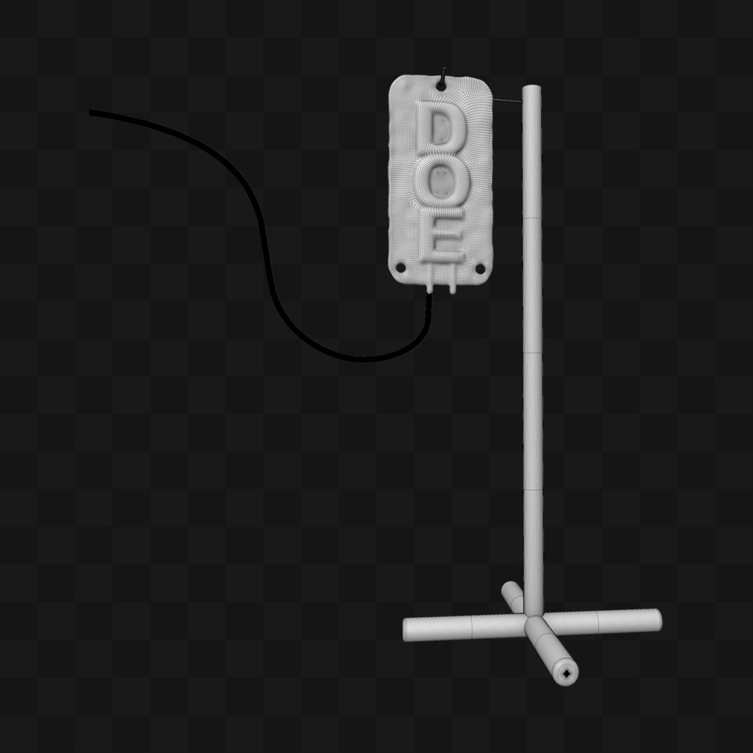 Bolsa Doe Sangue Coração - Modelo 3D