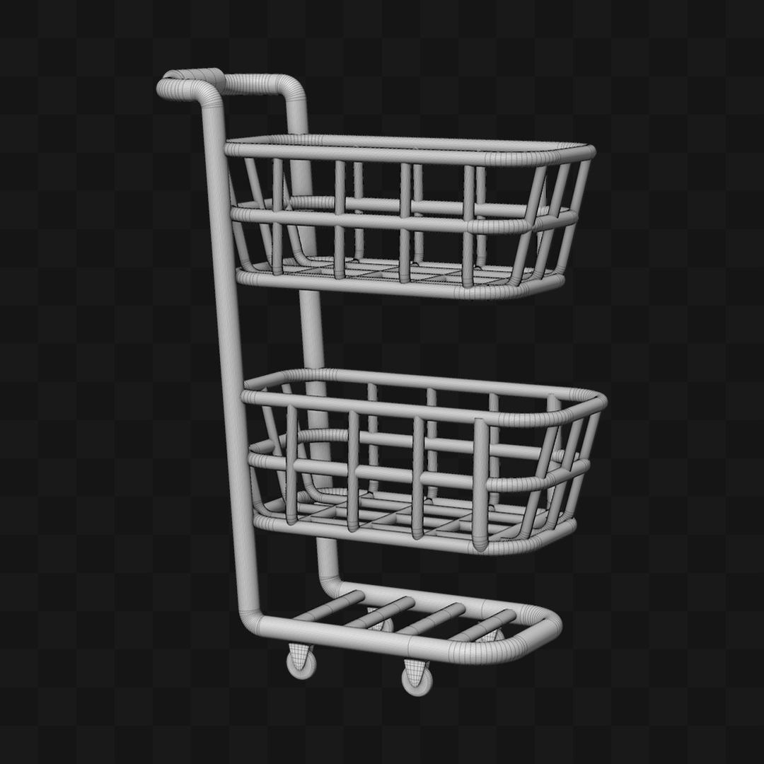 Carrinho de Supermercado - Modelo 3D