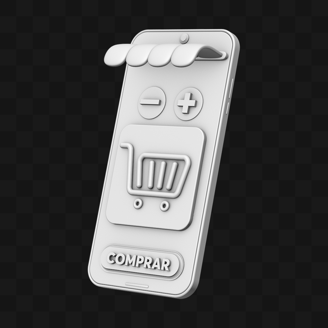 Celular Compra Online - Modelo 3D