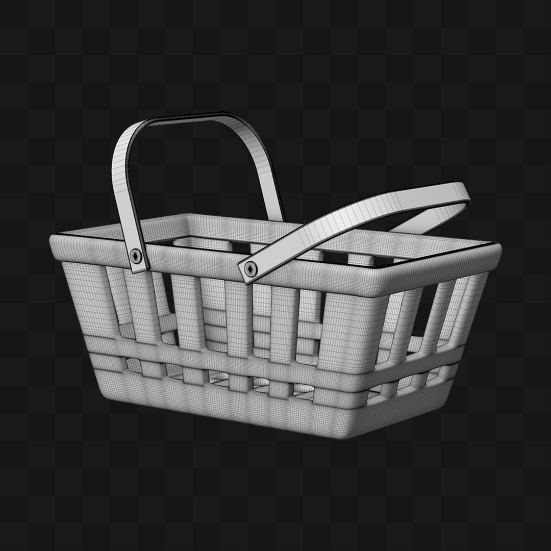 Cesta de Supermercado - Modelo 3D