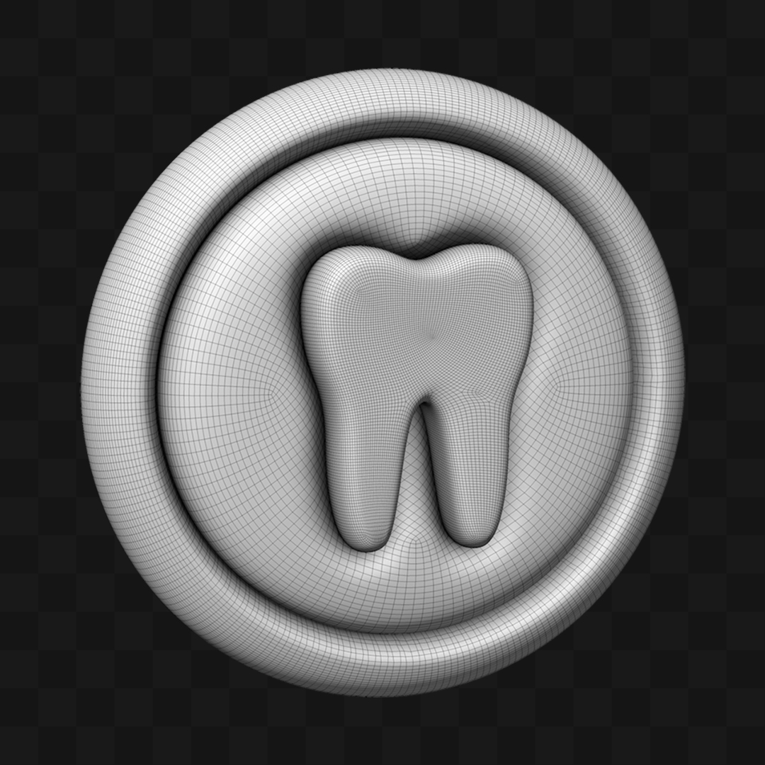 Dente Ícone - Modelo 3D