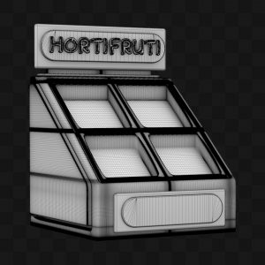 Estande Hortifruti - Modelo 3D