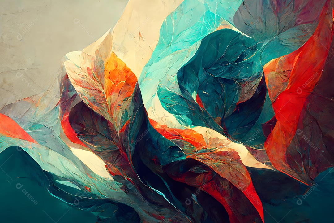 Fundo colorido semelhante a uma pintura abstrata