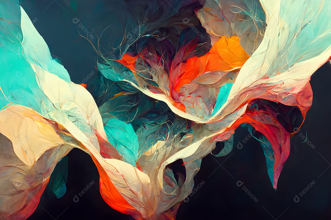 Fundo colorido semelhante a uma pintura abstrata