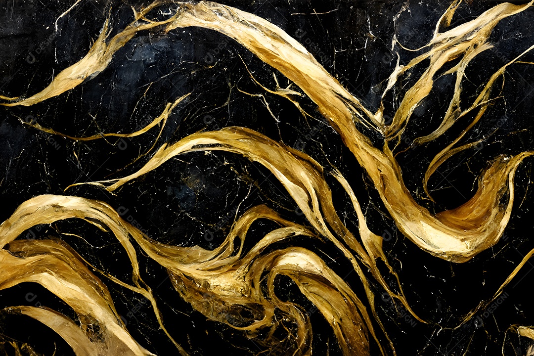 Textura e fundo luxuosos de mármore preto e dourado