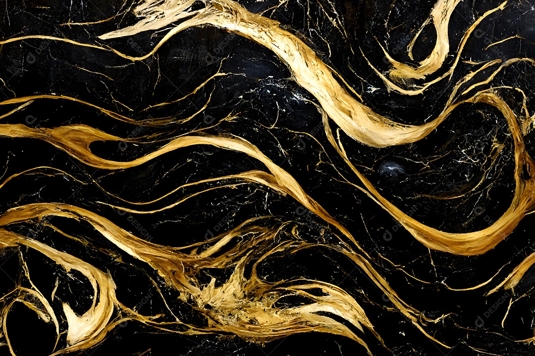 Textura e fundo luxuosos de mármore preto e dourado