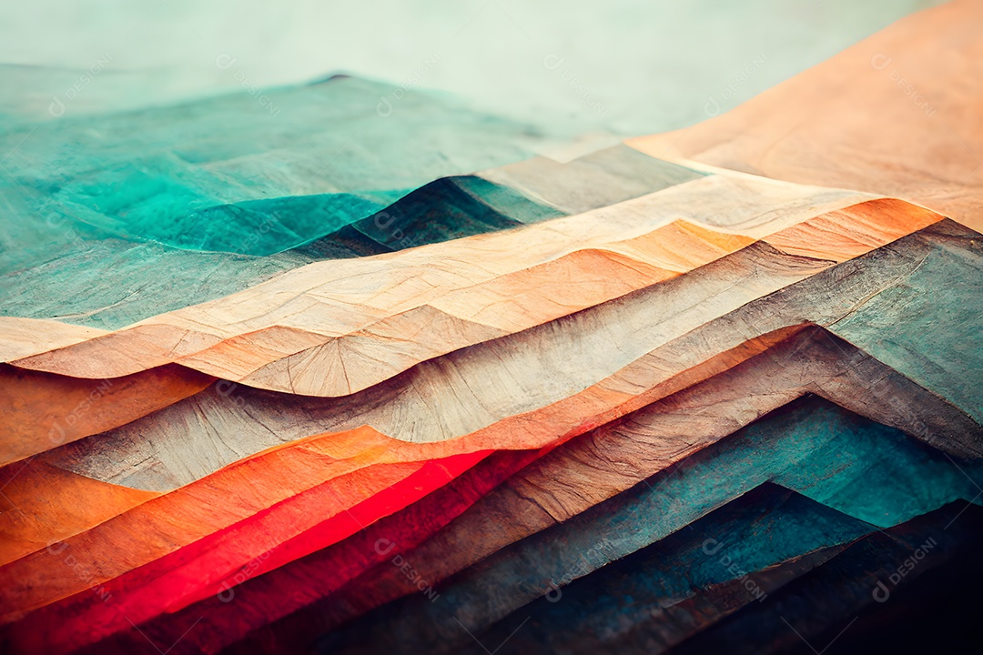 Fundo colorido semelhante a uma pintura abstrata arte gerada por rede neural