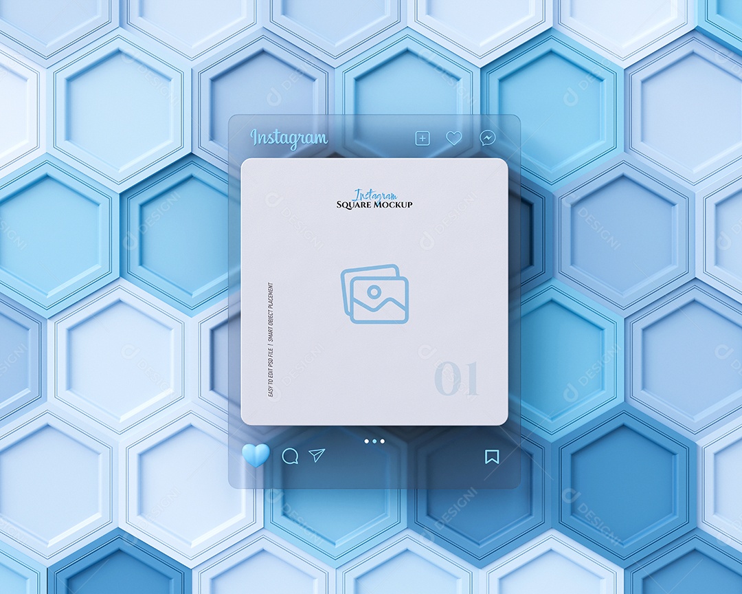 Mockup Postagem Instagram PSD Editável