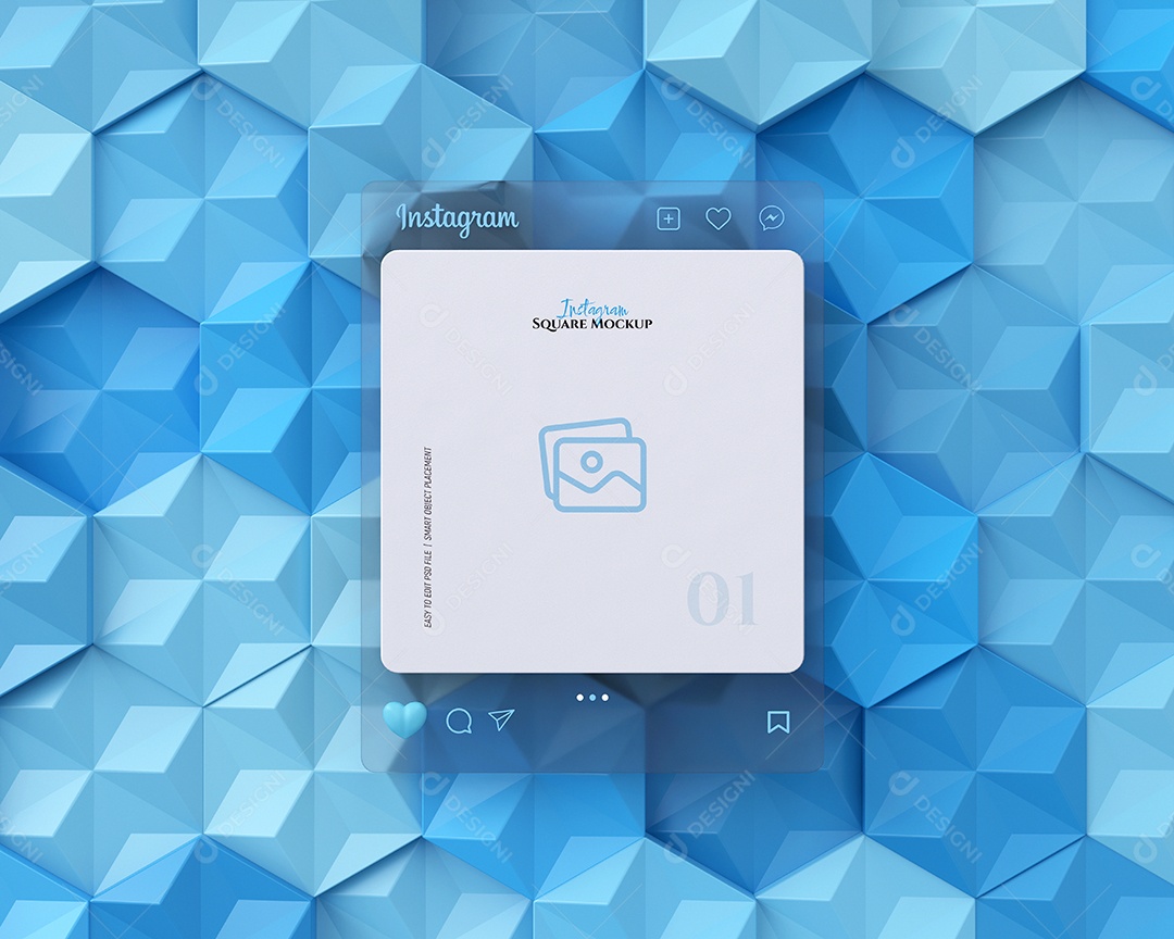 Mockup Postagem Instagram PSD Editável