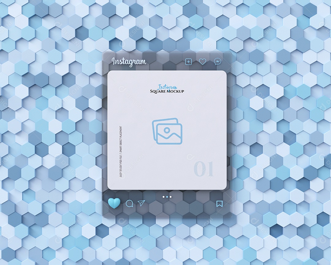 Mockup Postagem Instagram PSD Editável