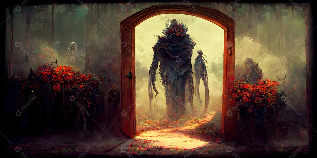 Retrato alienígena humanoide arte gerada por rede neural