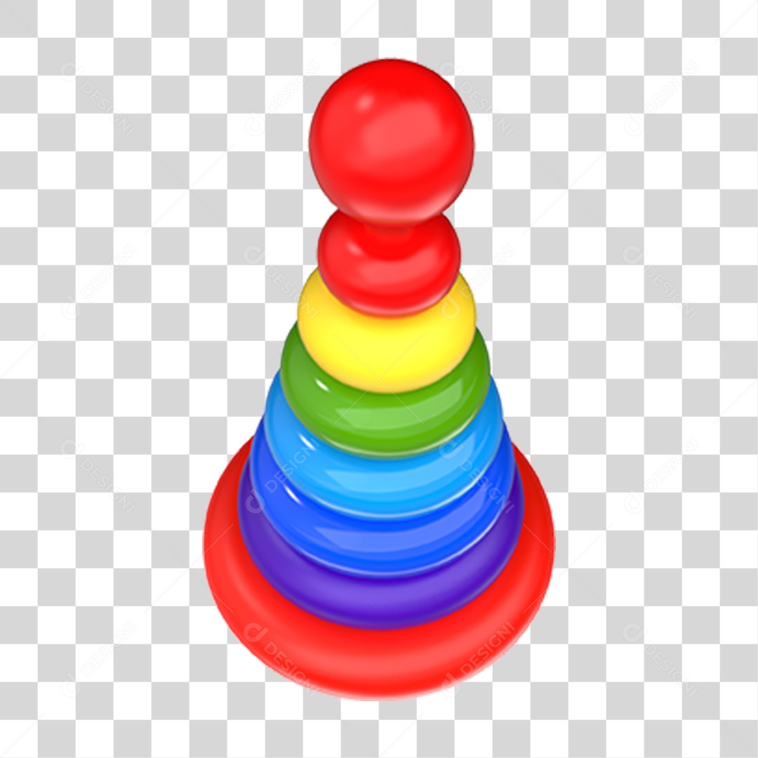 Pirâmide de Brinquedo Para o Dia das Crianças PNG Transparente