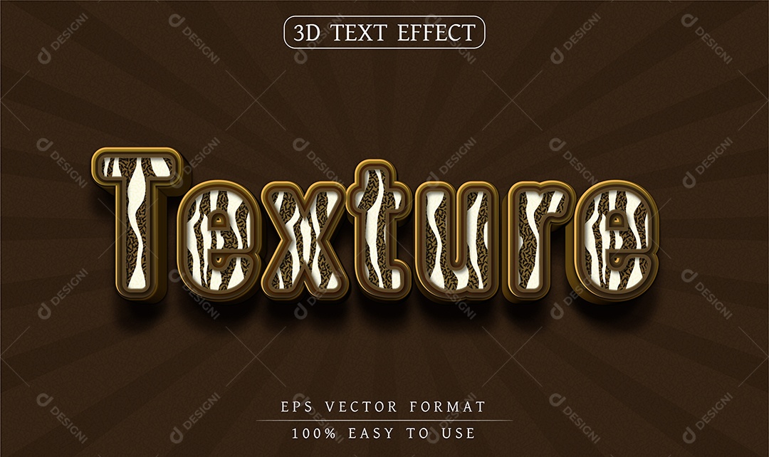 Efeito de Texto Texture Textura EPS Editável