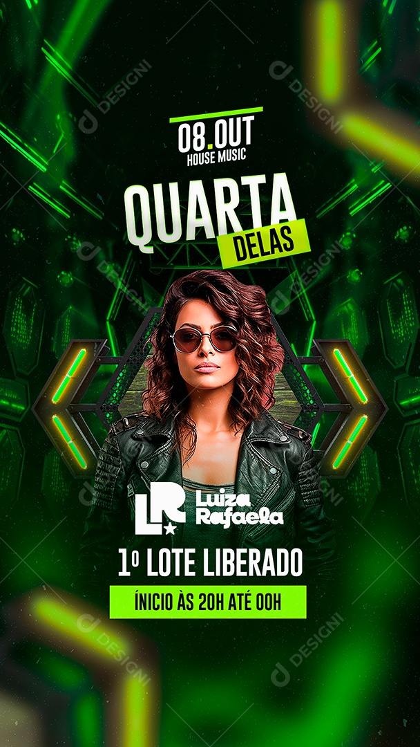 Story Flyer Quarta Delas Luiza Rafaela Social Media PSD Editável