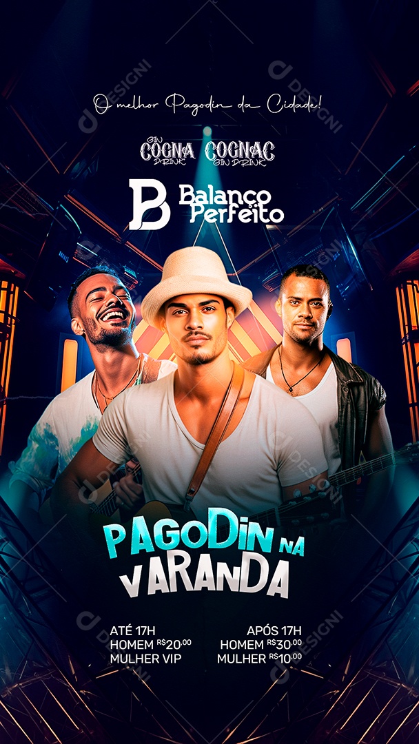 Story Flyer Balanço Perfeito Pagodin Na Varanda Social Media PSD Editável