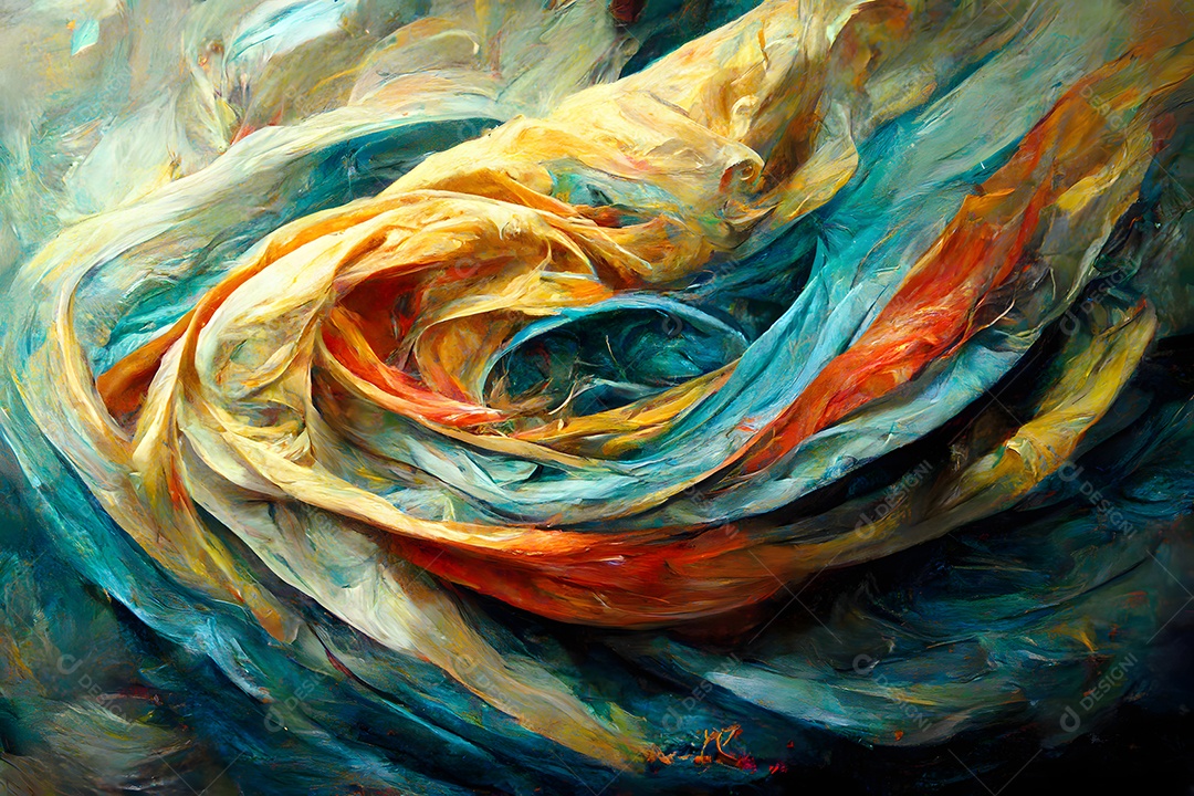 Fundo colorido semelhante a uma pintura abstrata arte gerada por rede neural