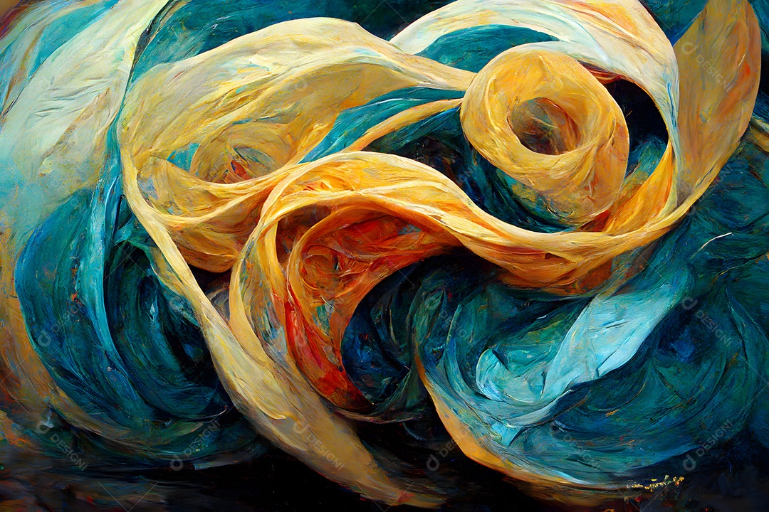 Fundo colorido semelhante a uma pintura abstrata arte gerada por rede neural