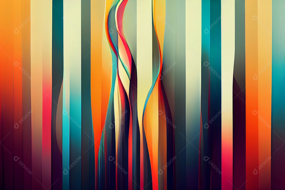 Fundo colorido semelhante a uma pintura abstrata arte gerada por rede neural