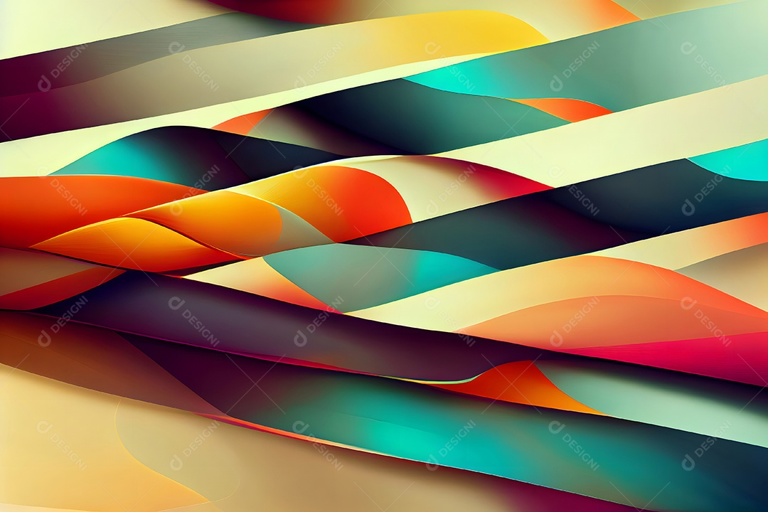 Fundo colorido semelhante a uma pintura abstrata arte gerada por rede neural