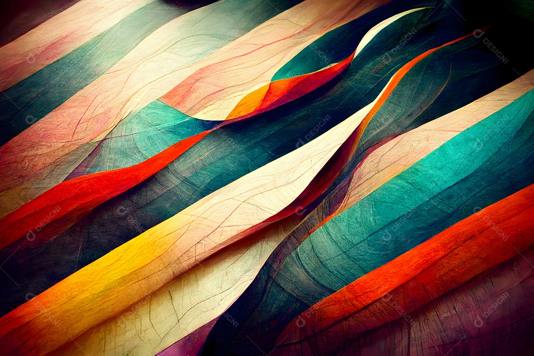 Fundo colorido semelhante a uma pintura abstrata arte gerada por rede neural