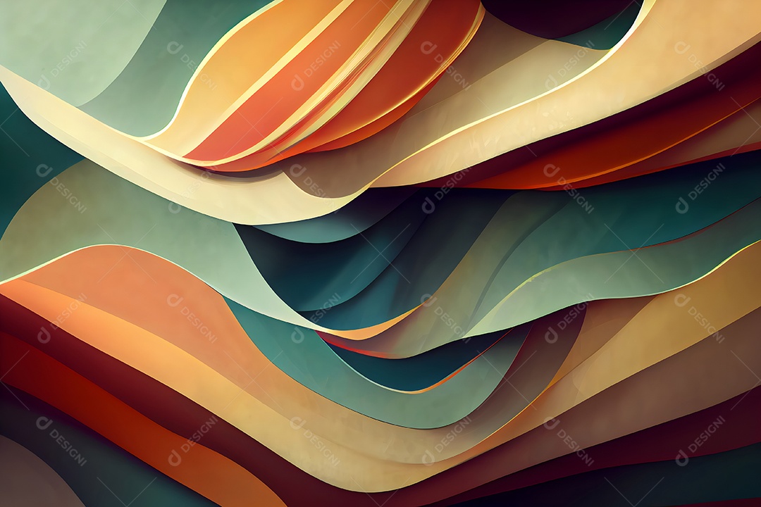 Fundo colorido semelhante a uma pintura abstrata arte gerada por rede neural