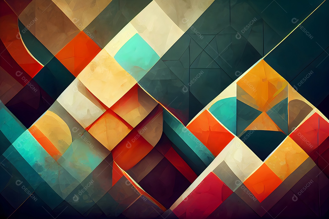 Fundo colorido semelhante a uma pintura abstrata arte gerada por rede neural