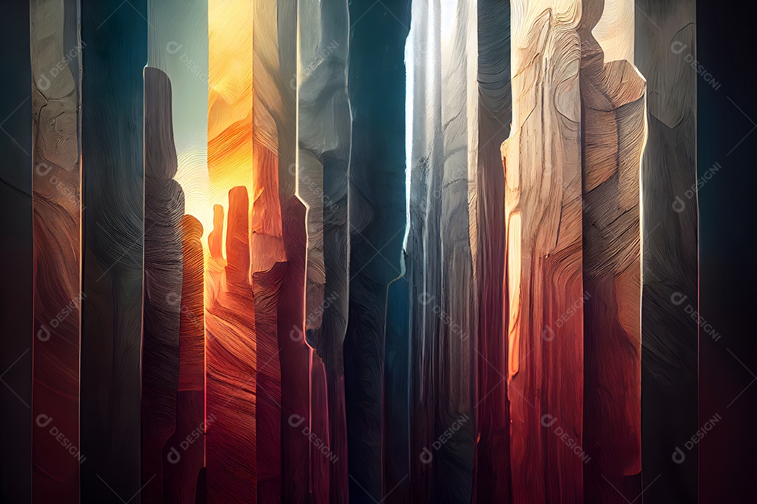 Fundo colorido semelhante a uma pintura abstrata arte gerada por rede neural