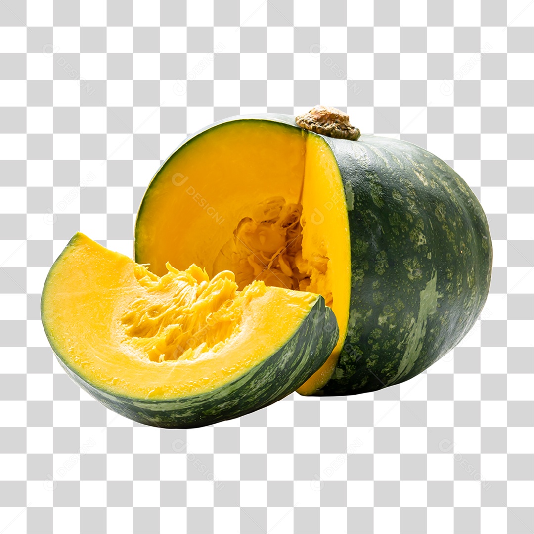 Abóbora Partida PNG Transparente
