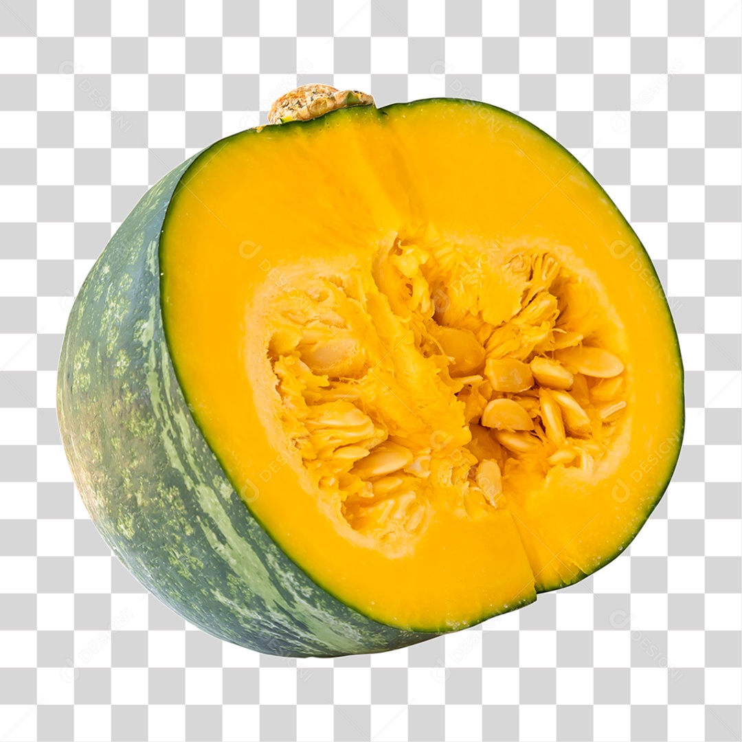 Abóbora Partida PNG Transparente