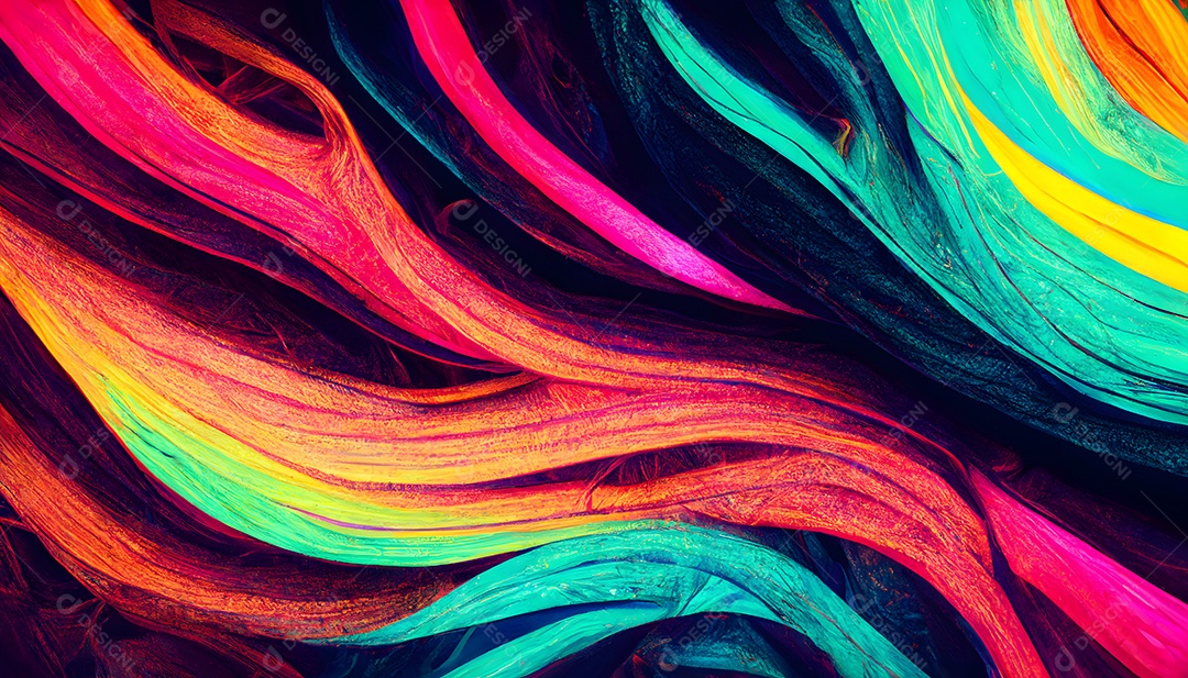 Fundo colorido semelhante a uma pintura abstrata arte gerada por rede neural
