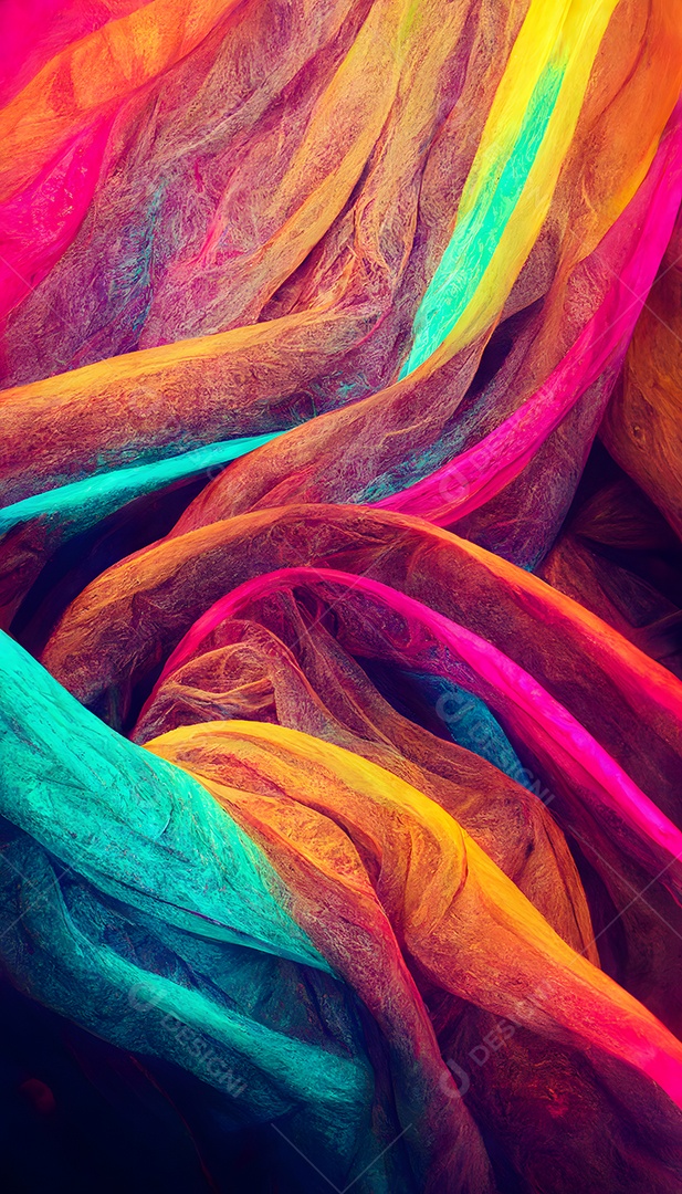 Fundo colorido semelhante a uma pintura abstrata arte gerada por rede neural