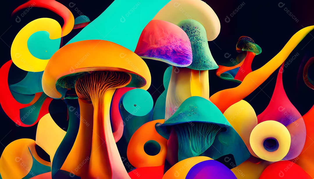 Fundo colorido semelhante a uma pintura abstrata arte gerada por rede neural