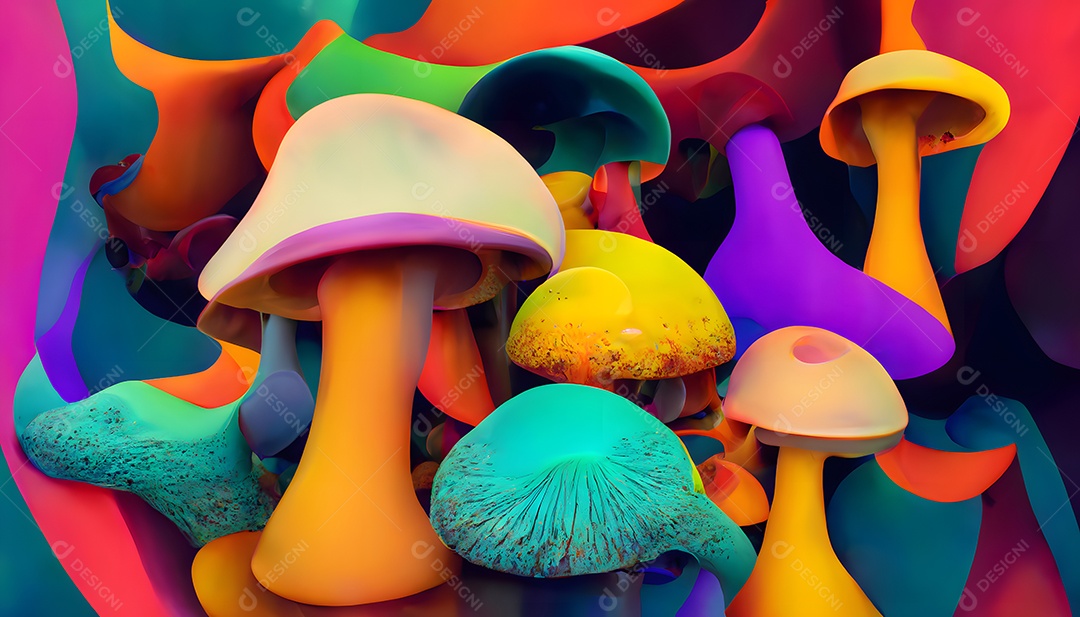 Fundo colorido semelhante a uma pintura abstrata arte gerada por rede neural