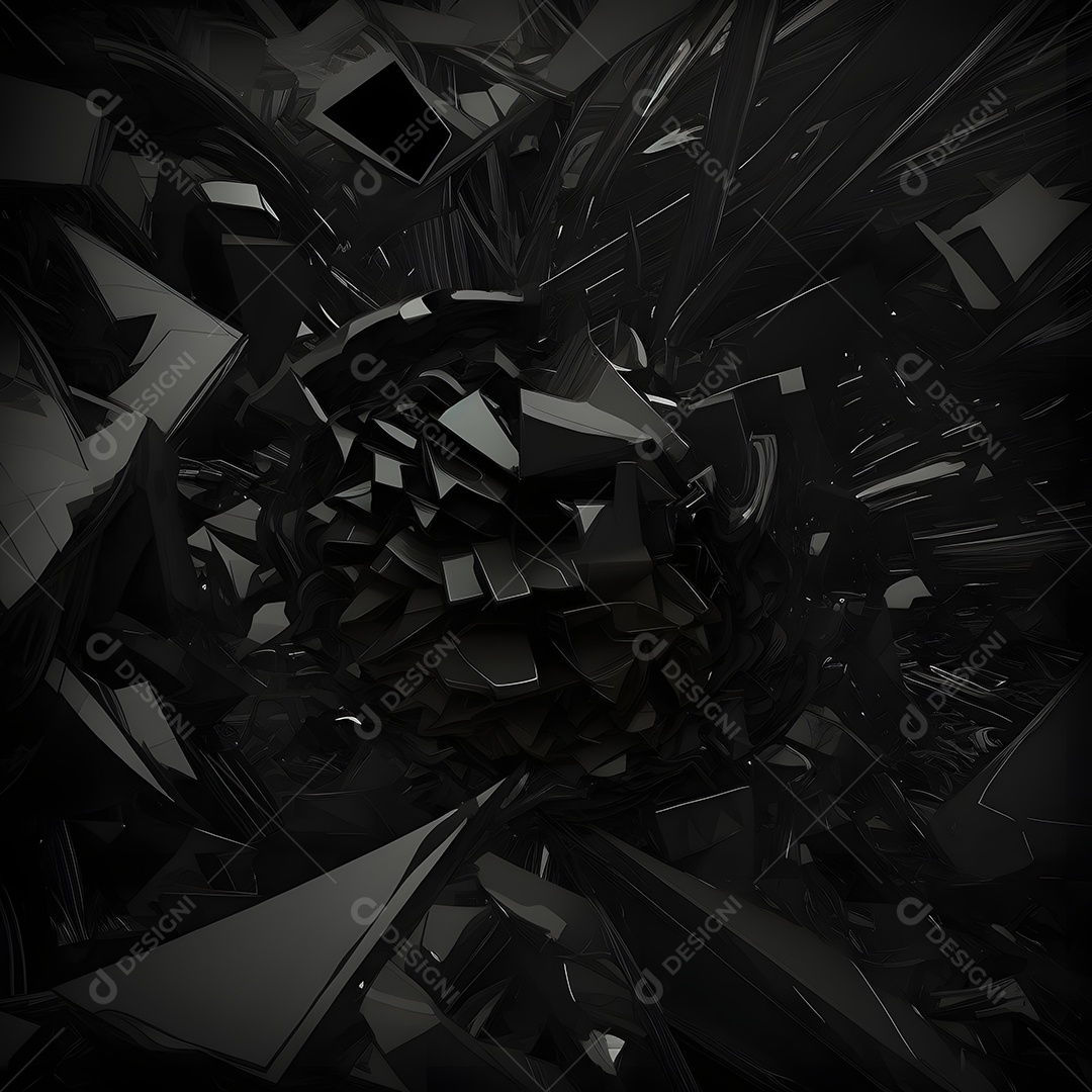 Fundo preto abstrato arte gerada por rede neural