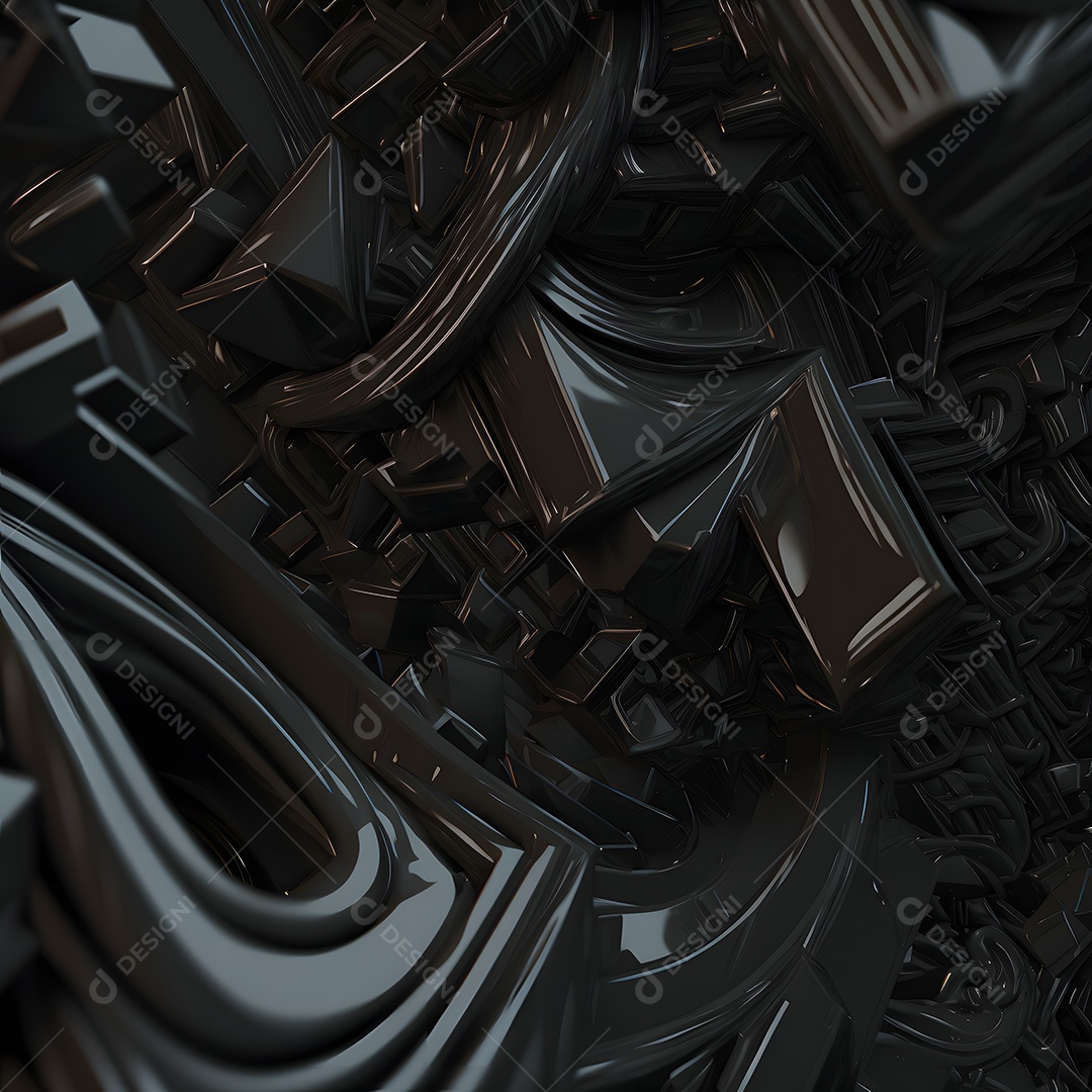 Fundo preto abstrato arte gerada por rede neural