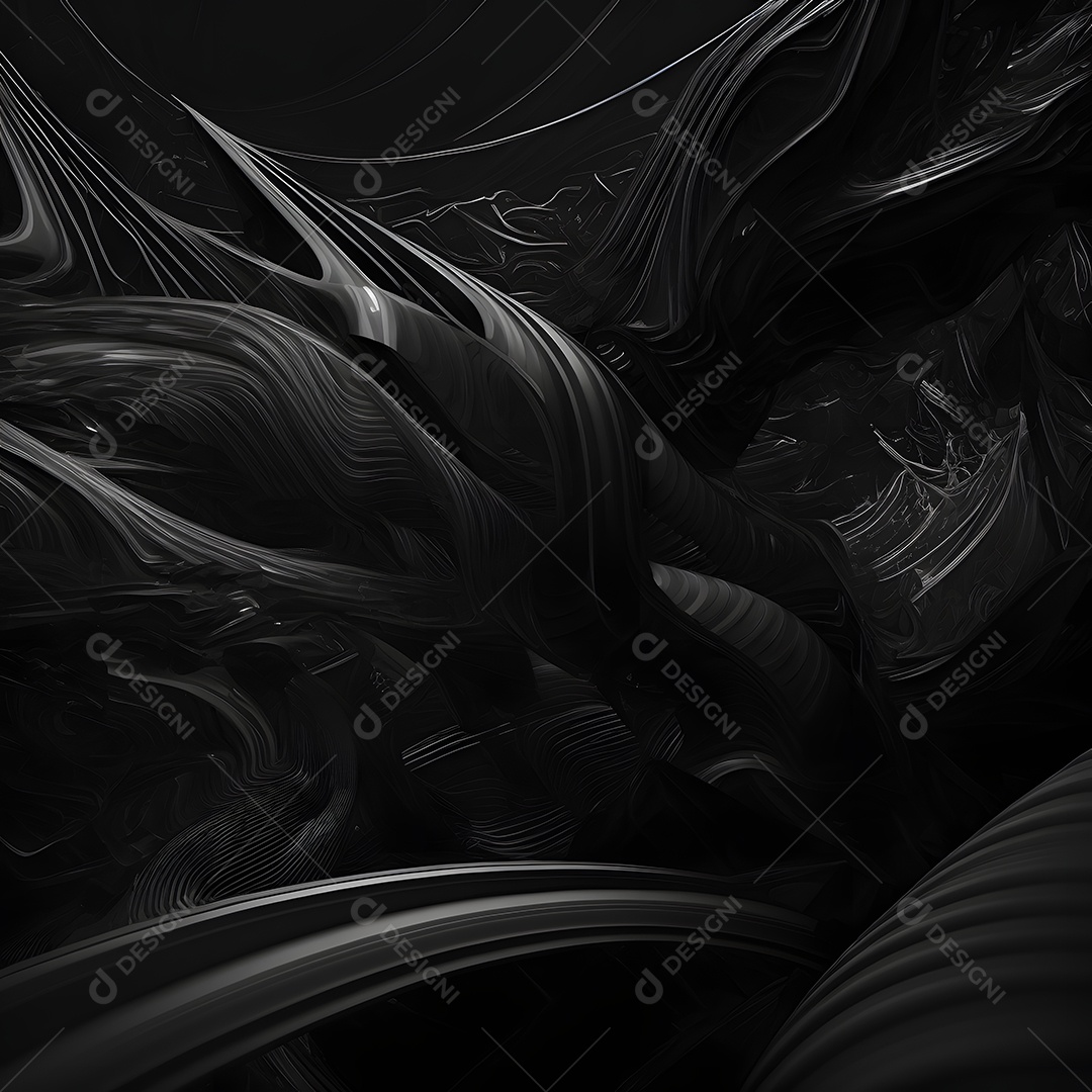 Fundo preto abstrato arte gerada por rede neural