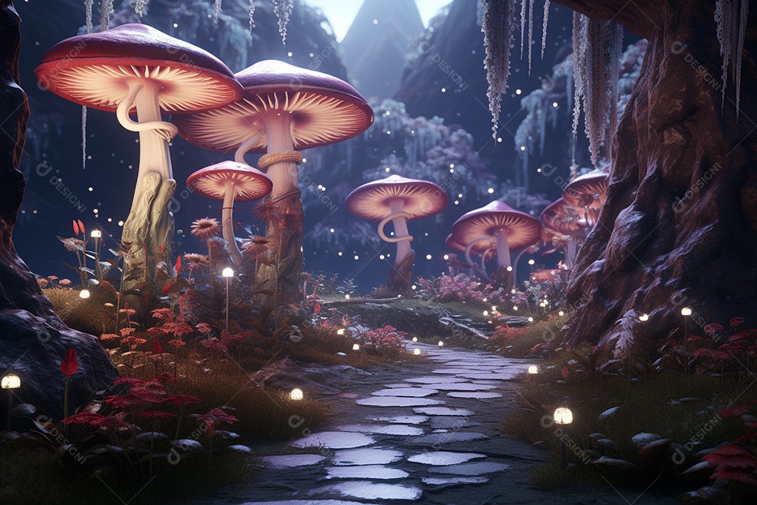 Fada trem de natal entrou em tom com terra