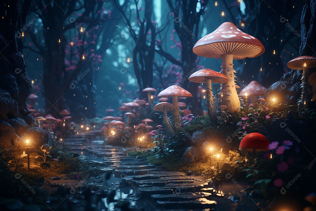 Fada trem de natal entrou em tom com terra