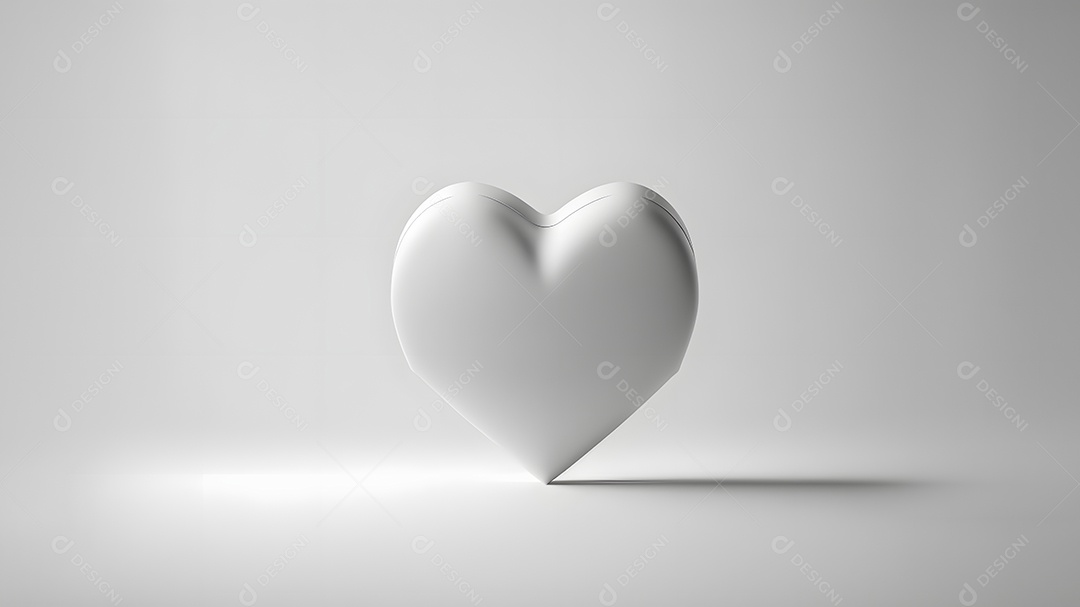 Símbolo de coração de fantasia ornamentado e escuro para o Dia dos Namorados