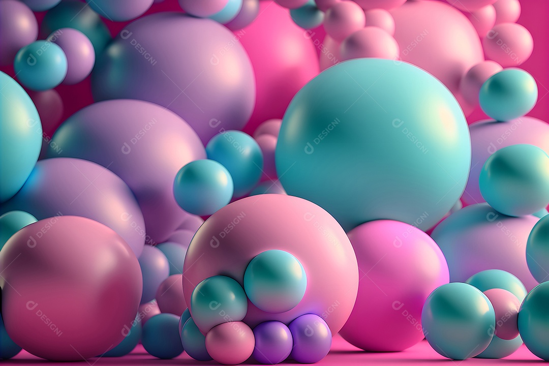 Fundo de balão de chiclete, gradientes de cores de látex, abstrato