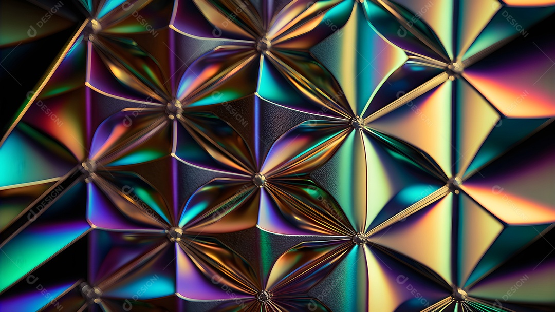 Textura e fundo abstrato de quadro inteiro de metal iridescente,