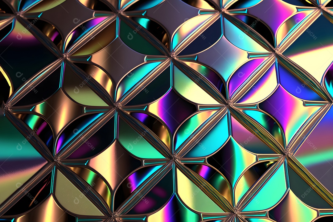 Textura e fundo abstrato de quadro inteiro de metal iridescente,