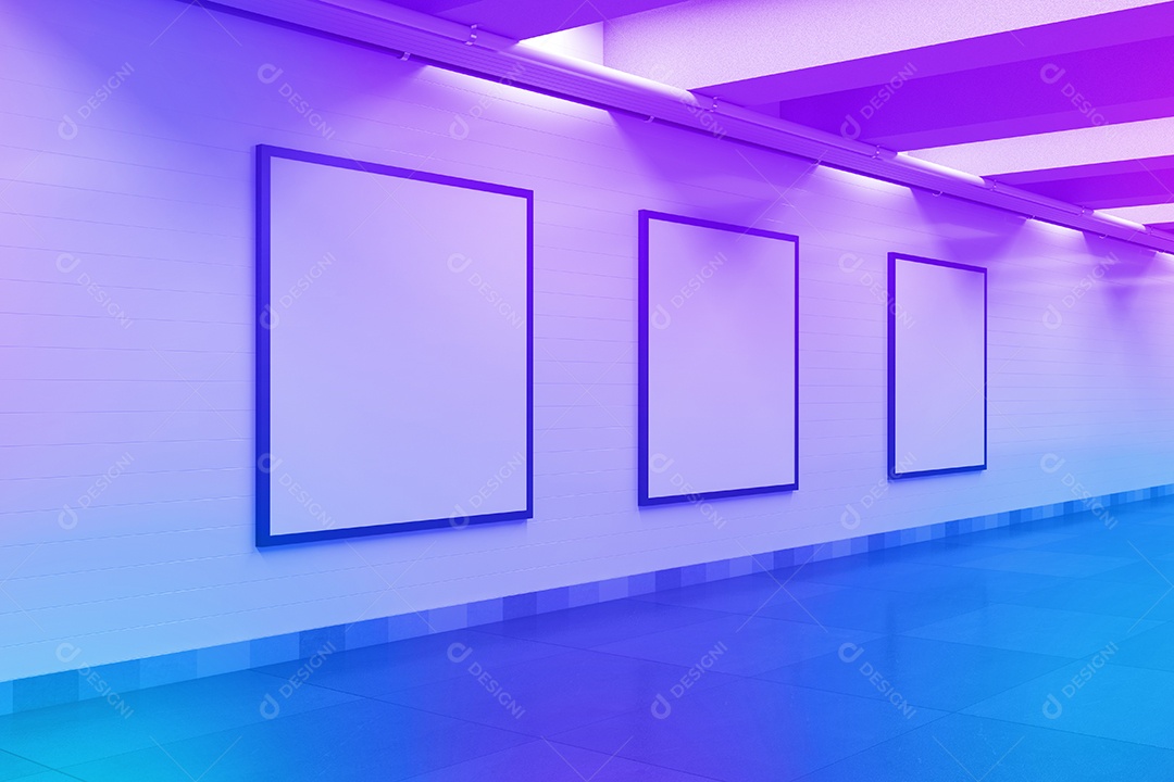 Maquete de placa de metrô