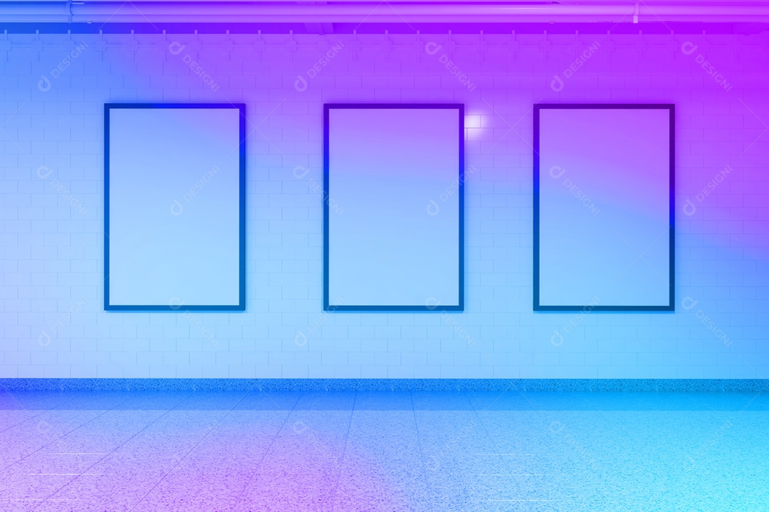 Maquete de placa de metrô