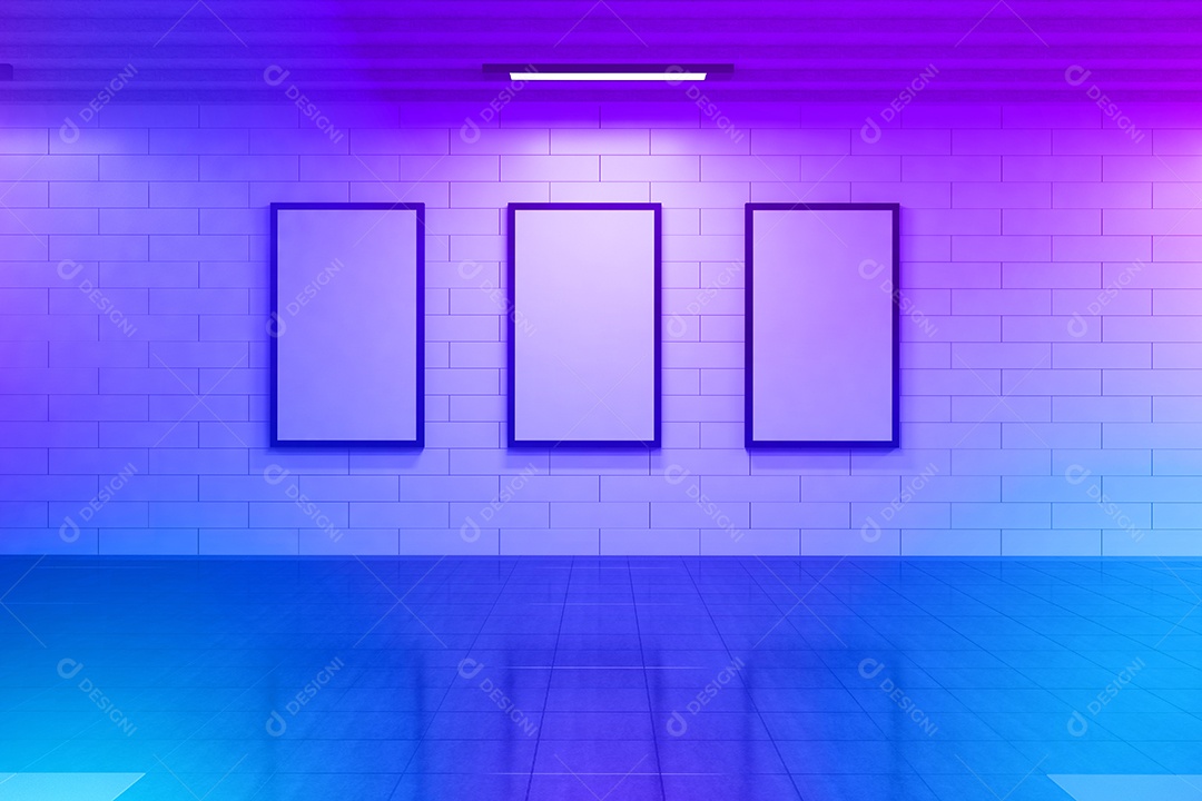 Maquete de placa de metrô